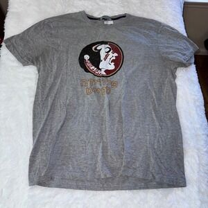 Bens Florida State Seminoles Gray Graphic T Shirt Men's 2XL
